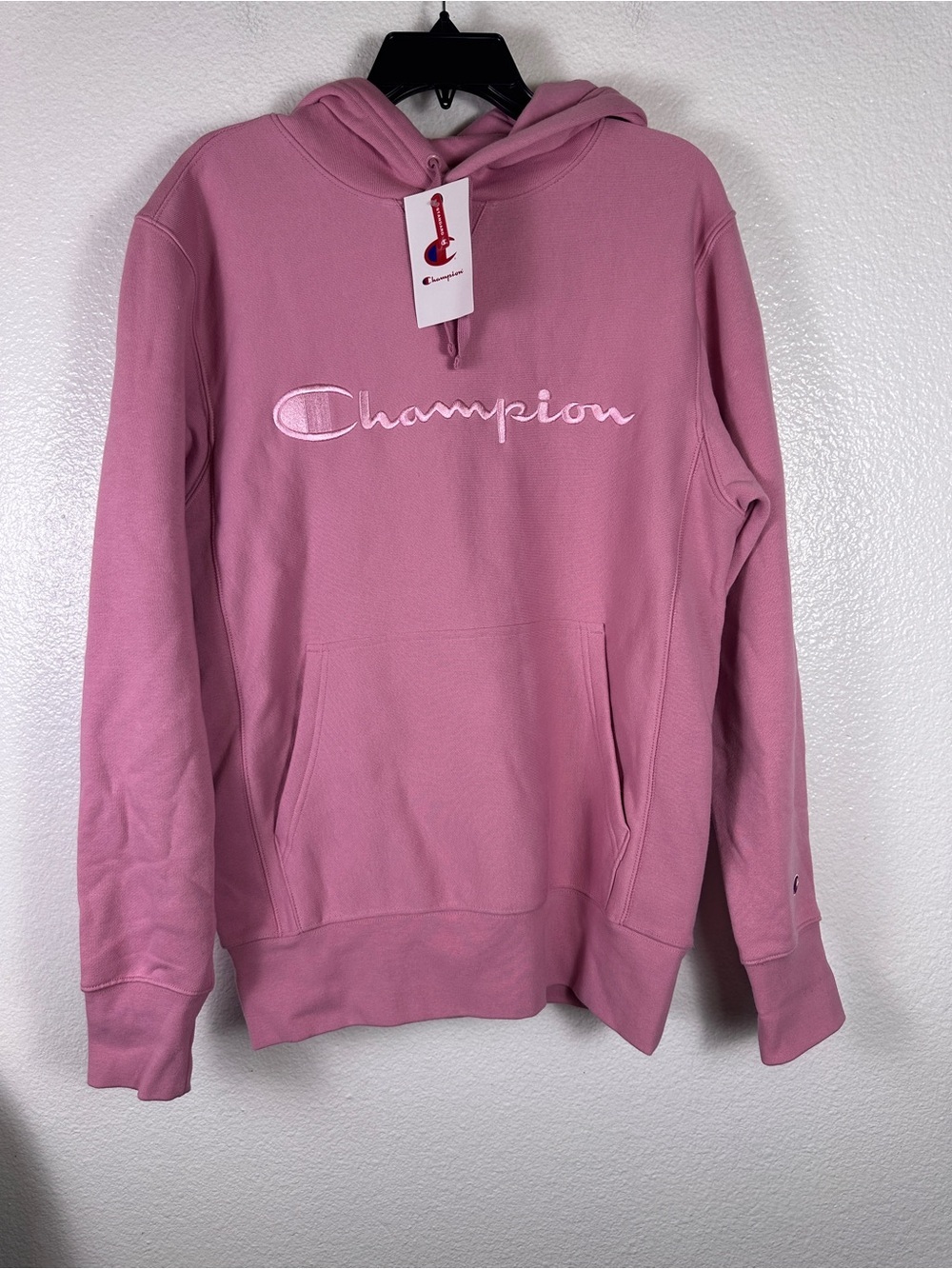 Champion Iconic Pullover Hoodie Pink
Women XS Logo Fleece Pockets
